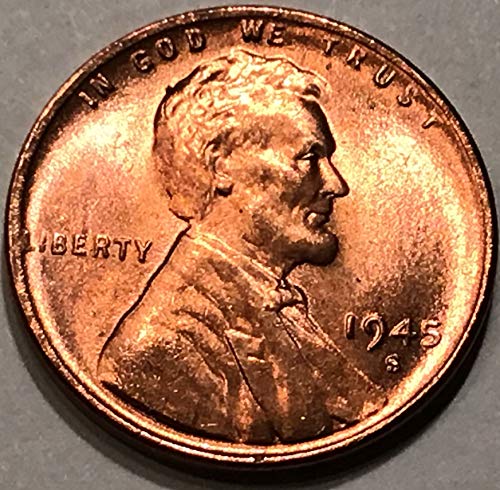 1945. S Lincoln Wheat Cent Red Penny prodavač Mint State