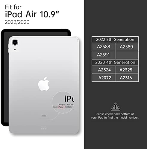 iPad Air 5th/4. generacija Magnetska futrola za 10,9 inča s držačem Pecil odvojivi prozirni prozirni naslov