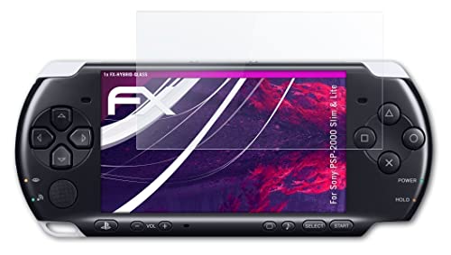 ATFOLIX plastično staklo Zaštitni film kompatibilan sa Sony PSP-2000 Slim & Lite Stakleni zaštitnik, 9h hibrid-staklena staklena
