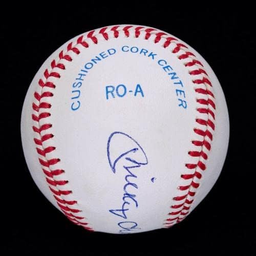 Nevjerojatni Mickey Charles Mantle potpisao je autogramirani bejzbol PSA/DNK ocjenjivao 8! - Autografirani bejzbol