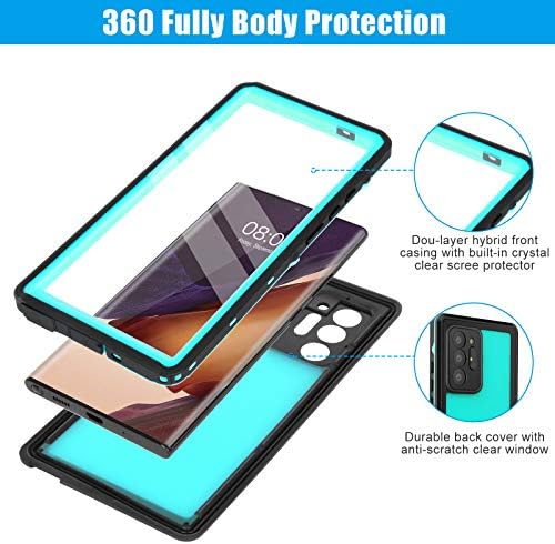 Samsung Galaxy S21 ultra futrola za telefon vodootporna sa zaštitnikom zaslona, ​​zaštita od punog tijela, otpornim na kapljice,