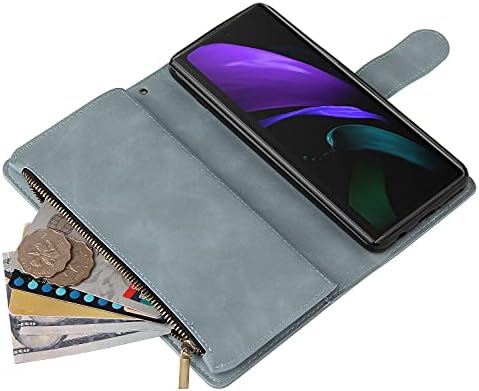 Torbica za telefon LBYZCASE za Galaxy Z Fold 3 5G, torbica-novčanik Galaxy Z Fold 3, luksuzna kožna torbica-knjižica s gornjim