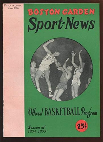 23. siječnja 1955. NBA program Philadelphia Warriors u Boston Celtics - NBA programi