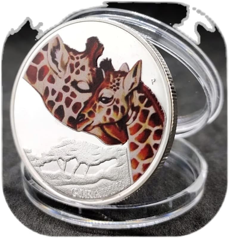 Žirafa komemorativni novčići koje vole životinjske kovanice srebrni metal metal sretni kovanice darovi zahvalni pokloni darovi