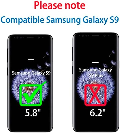 Slučaj braniča za Samsung Galaxy S9, slučaj Bisbkrar [Vojni razred] 3 u 1 šokovima, robusni zaštitni, teški poklopac odbojnika