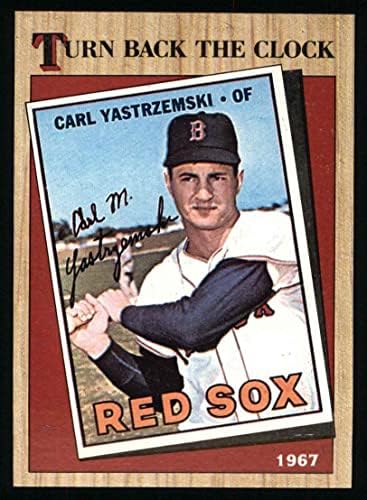 1987. Topps 314 Vratite sat Carl Yastrzemski Boston Red Sox NM/Mt Red Sox