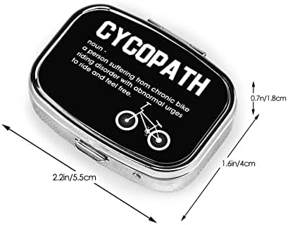 Kvadratna mini torbica za tablete s ogledalom prijenosna kompaktna kutija za tablete prilagođena putovanjima s pretincima