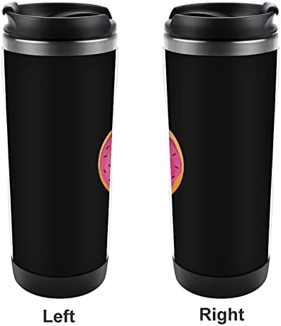Šarene krafne krafne za višekratnu upotrebu krigle za kavu izolirana putovanja pića šalica šalica vode s poklopcem