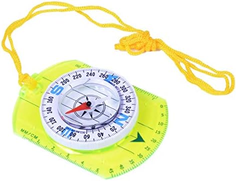 Slatioom Vanjska multifunkcionalna ljestvica karte, kompas, kompas, geološki kompas, student s vrpcom