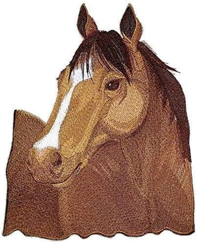 Prilagođeni i jedinstveni portreti Spirit of Stallions [Quarter Horse Face] vezeni željezo ON/SEW PATCH [11 x8] napravljen