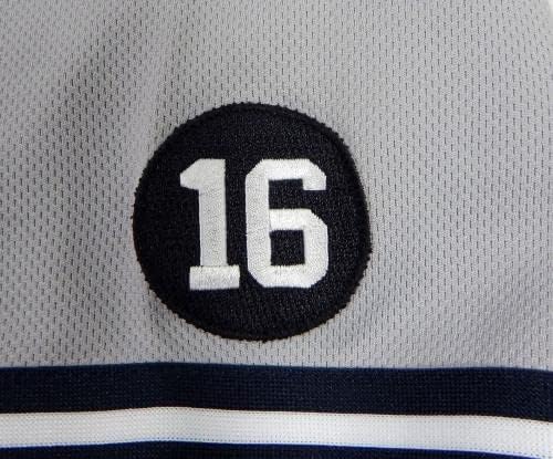 2021. New York Yankees Tim Locastro 33 Igra izdana POS Upotrijebljena siva dresa 16. P 5 - Igra se koristi MLB dresovi