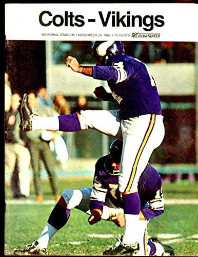 24. studenog 1968. NFL nogometni program Minnesota Vikings u Baltimore Colts EX+ - NFL programi