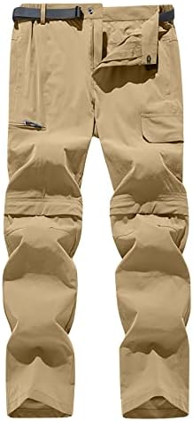 Muške planinarske hlače s kabrioletom lagane prozračne teretne hlače s patentnim zatvaračem Ležerne hlače za aktivnosti na