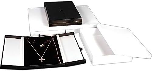 3 Ogrlica za naušnice Black White Combo nakit kutije