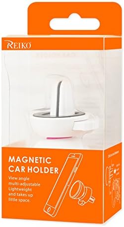 Reiko Universal Air Air Vent Magnetic Car Mounta Mounta Holder za iPhone 7/ Plus/ 6/ 6s/ 6s Plus - bijela vruća ružičasta