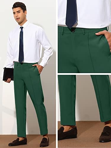 Lars Amadeus odijevanje hlače za muške konusne čvrste boje vitka boja naplaćene prednje hlače