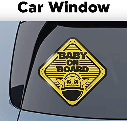 Vinilne naljepnice [2 pakiranja] poklon set za registraciju dječjeg tuša-Sigurnosni znak za prozor automobila, kamiona, kombija,