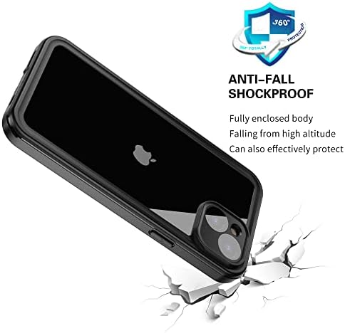 Pingtekor vodootporna futrola za iPhone 14 Plus, Zaštitite telefon od vode, prašine i udara oštećenja