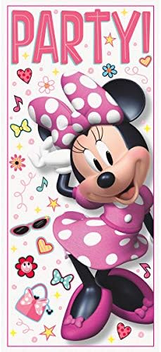 Jedinstvena industrija Inc Minnie Mouse rođendanska zabava Paket Dekoracije Uključuje natpis sretan rođendan, viseće ukrase,