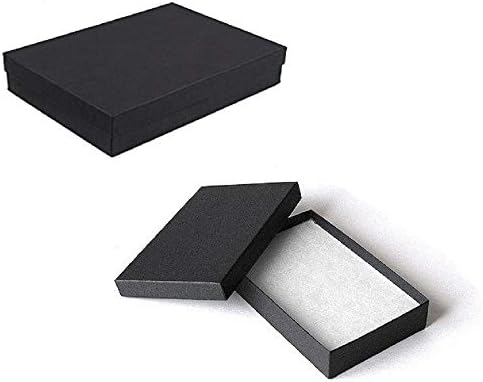 10 pakiranja pamuka napunjenog mat mat crnom bojom nakit poklon i maloprodajne kutije 5,25 x 3,75 x 1 inč veličine r j zaslona