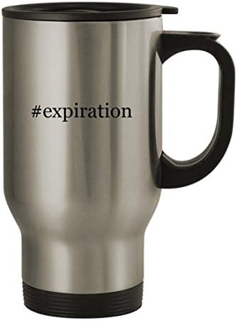 Knick Knack Pokloni expiration - Putnička šalica od nehrđajućeg čelika od 14oz, srebro