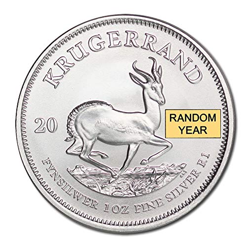 2017 Za - sadašnjost Južne Afrike 1 oz srebrni Krugerrand Coin Brilliant necirkuliran s potvrdom o autentičnosti R1 BU