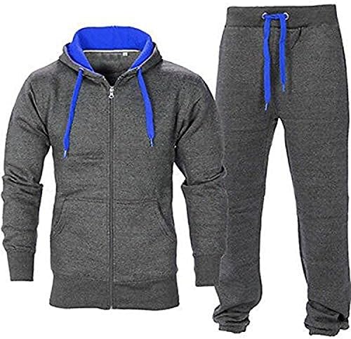 Juicy Trendz® muški tracksUits s kapuljačama s patentnim zatvaračem jogging teretana aktivna odjeća 2 komada set