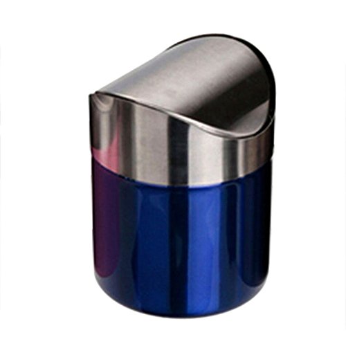 Mini kanta za smeće od nehrđajućeg čelika 1,5 l kanta za smeće sa šarkama kuhinjska ploča za automobil srebrna/crvena/ružičasta/plava