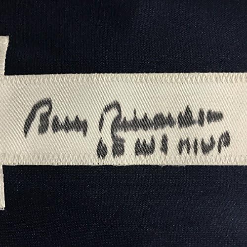 Uokvireni autogramirani/potpisani Bobby Richardson 60 WS MVP 33x42 New York Blue Baseball Jersey JSA CoA