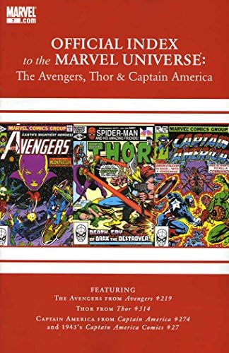 Osvetnici, Thor i Kapetan Amerika: službeni indeks svemira A. M. 7; stripovi iz A. M.-a