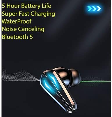 Yismo Bluetooth Igranje i aktivni vodootporni uši, bežični Bluetooth za uklanjanje buke za uši za pametne telefone, Android,