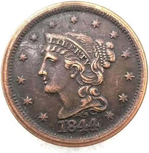 1844. Liberty Morgan Commorativna kovanica replika američka sretna stara kovanica necirkulirana zalutali nikl američki morgan