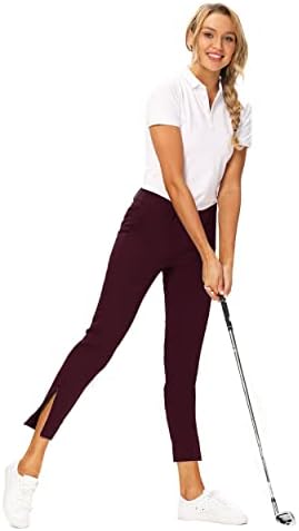 Hiverlay Womens Pro golf hlače Brzo suhe vitke lagane radne hlače s ravnim gležnjem i za planinarenje ili povremene dame