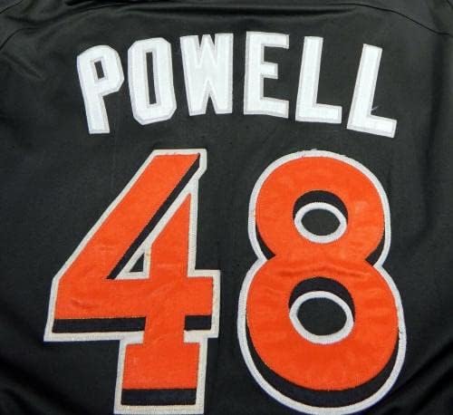 2012-13 Miami Marlins Powell 48 IGRA KORIŠTENJE BLACKA DERSEY ST BP 50 DP18504 - Igra korištena MLB dresova