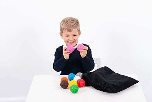 Oznaka Discovery Ball Activity Set - Set od 18 taktilnih kuglica - 9 različitih tekstura i boja - Potaknite aktivnu igru