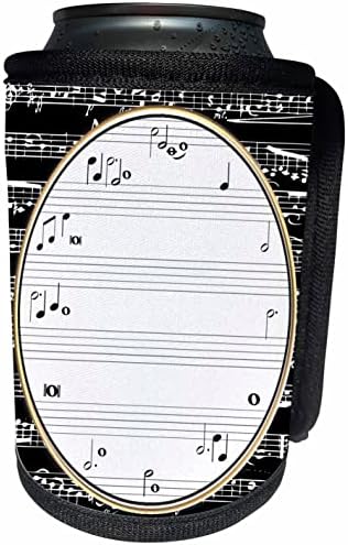 3Drose Music Notes Clock Face - Glazbena nota Music. - Omota za hladnjak za hladnjak
