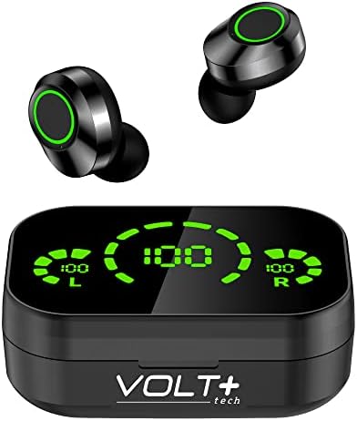 Volt Plus Tech Wireless v5.3 LED Pro ušne ušice kompatibilne s vašim Videocon Graphite 2 V45GD IPX3 Bluetooth Water & Zup