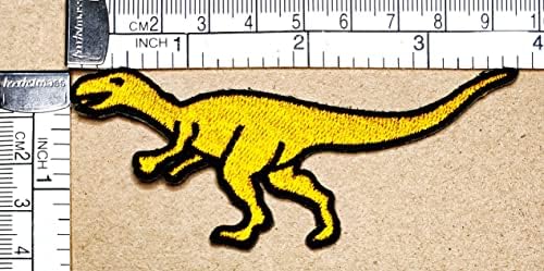 Kleenplus žuti dinosaur flasteri naljepnice umjetnost t-rex dinosaur zoo vrhovni animal crtani patch znak Simbol kostim majica