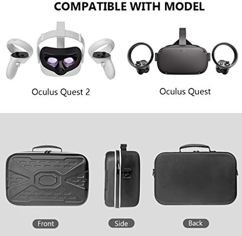 Prijenosna tvrda torbica zaštitni poklopac kutija za torbu za nošenje kućišta za Oculus Quest 2 VR slušalice i pribor