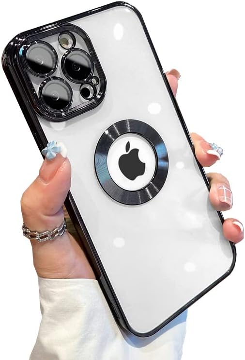 Loobival kompatibilan s iPhone 13 Pro max futrolom sa zaštitnikom objektiva kamere, logotip za žene muškarce, mekani prozirni
