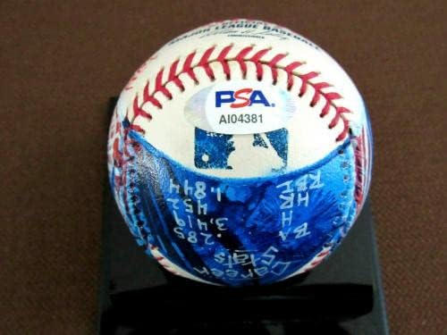 Carl Yastrazeski Hof 89 Red Sox potpisan automatski obojeni OML ocjenjivani bejzbol PSA - Autografirani bejzbols