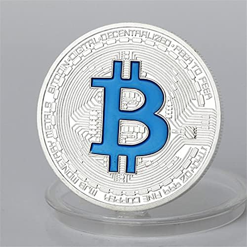 AdaCryptocoincryptocurrency Omiljeni novčić Bitcoin Commemorativni kovanik srebrni Bitcoin novčić obojen retro kolekcionarski
