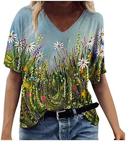 Ženske košulje i bluze plus veličine ležerne košulje trendi gradijentna boja vrhovi labave majice 3/4 rukava za odmor