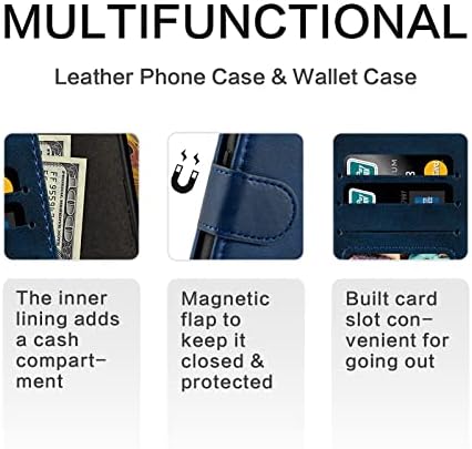 Torbica za telefon u obliku novčanika od umjetne kože, modna torbica za Flip s utorom za karticu i stalak za telefon u obliku