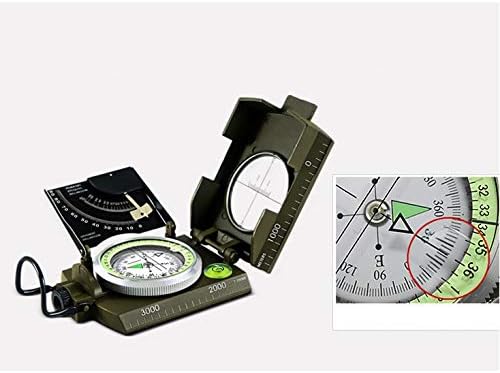GSportfis mulitifunkcionalni vanjski preživljavanje vojni kompas kampiranje vodootpornog geološkog kompasa digitalna navigacijska
