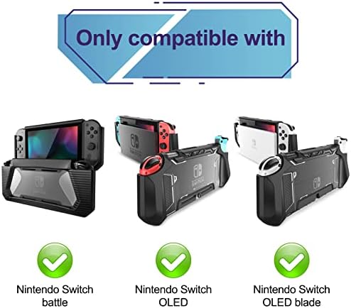 FYY nosač kućišta kompatibilno s Nintendo Switch & Switch OLED konzola, prijenosna zaštitna futrola otporna na šok torbe