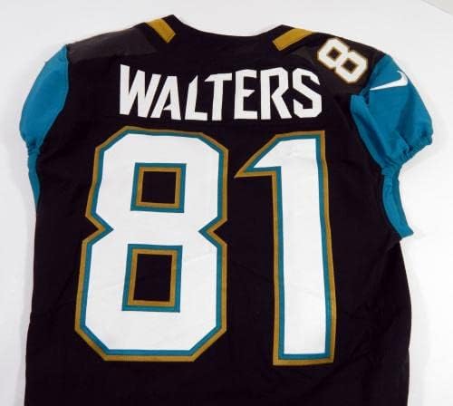 2017 Jacksonville Jaguars Bryan Walters 81 Igra izdana Black Jersey 38 DP48881 - Nepotpisana NFL igra korištena dresova