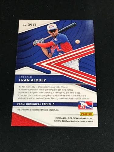 2020. Elite Extra Edition Baseball Fran Alduey Auto DPL -FA ~ FB20A - Autografirani bejzbols