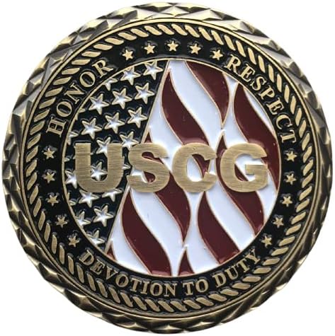 Veteran obalne straže Sjedinjenih Država USCG Semper Paratus Honor Respect Devotion Challenge Coin