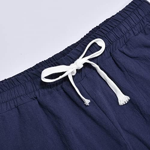 Bermudske kratke hlače za žene povremene ljetne dužine koljena Čvrsta dres u boji kratke hlače s džepovima labave salon udobne
